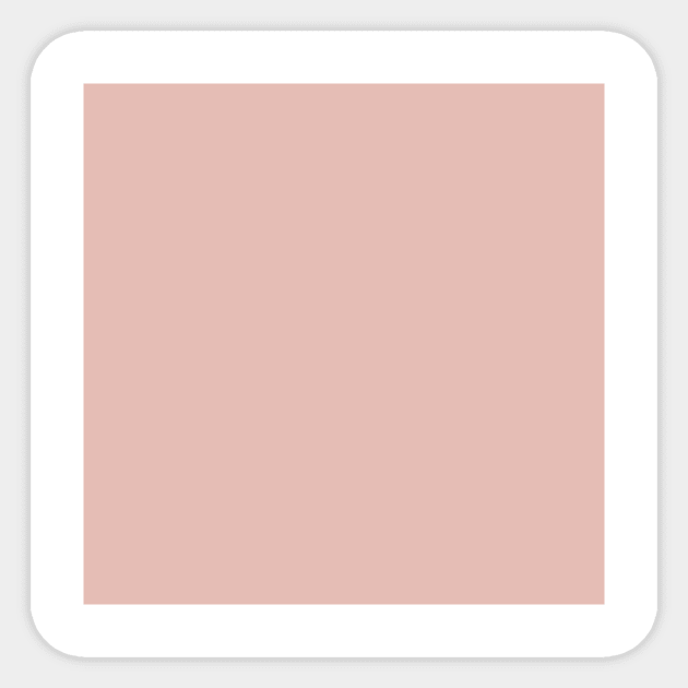 Minimalist pale dusty pink colorblock Sticker by Merch ArtsJet